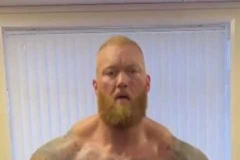 Game of Thrones star Hafthor Bjornsson shows off shredded body to leave fans stunned ahead of Eddie ..