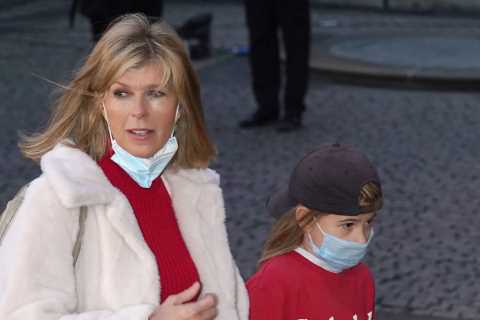 Kate Garraway takes son Billy, 12, to carol concert after breaking down in tears over husband Derek