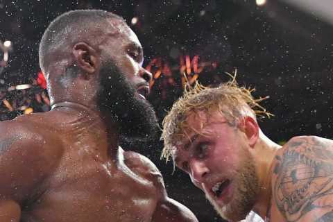 Tyron Woodley vows to knock Jake Paul’s ‘head off’ and says ‘more people are excited’ for rematch..