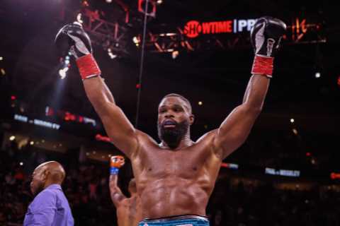 ‘Of course I’m down’ – Jake Paul has rematch clause in Tyron Woodley fight as ex-UFC star welcomes..