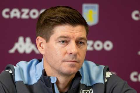 Liverpool legend Steven Gerrard vows to celebrate on the touchline if Villa score on boss’s..