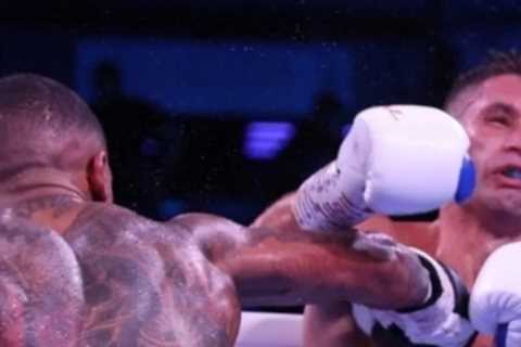 Watch as Conor Benn secures vicious stoppage victory against Chris Algieri with contender for..