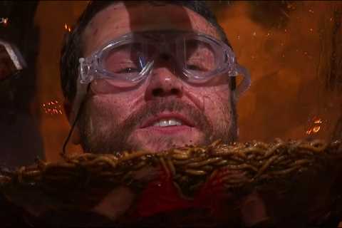 I’m A Celeb fans left open-mouthed as Danny Miller gets a LOVE BITE from a cockroach in..