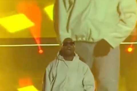 Kanye West raps about ex Kim Kardashian AGAIN in surprise Rolling Loud performance after she files..