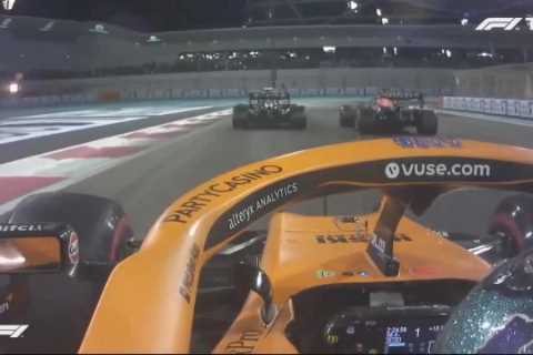 Watch Lewis Hamilton and Max Verstappen’s epic final F1 lap from Daniel Ricciardo’s car in..