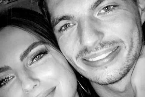 ‘My world champ’ – Max Verstappen’s girlfriend Kelly Piquet hugs F1 star at Red Bull afterparty..