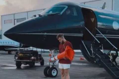 Watch Jake Paul dance in rain to Olivia Rodrigo in just his pants before boarding private jet for..