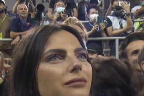 Max Verstappen’s girlfriend Kelly Piquet in tears as she watches Red Bull star collect F1 world..