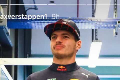 Max Verstappen wears GOLD racing boots as he’s back on track for first time since epic F1 title win ..