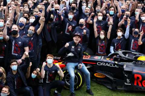 Max Verstappen given hero’s welcome on return to Red Bull HQ after historic F1 title as team set..