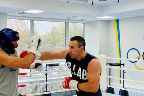 Watch Klitschko roll back years in sparring aged 45 as Anthony Joshua and Tyson Fury rival hints at ..
