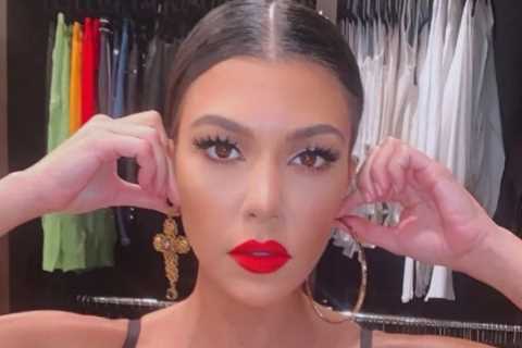 Kourtney Kardashian STUNS in black corset dress after celebrating her sons Reign &amp; Mason’s..