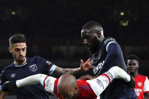 West Ham vow to ban two sick fans who were filmed shouting vile racist abuse during defeat to..