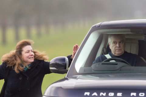 Woman rushes up to Prince Andrew’s car and bangs on windows in royal security breach