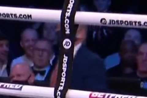 Watch boxer get warned by referee for doing press-up celebration while rival was laid out on floor..