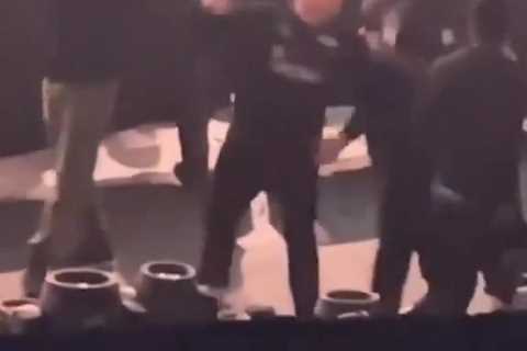‘His life flashed before his eyes’ – Watch UFC star Nate Diaz terrify man with fake punch at Jake..