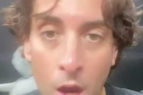 James Argent looks slimmer than ever after eleven stone weight loss as he trains at boxing gym
