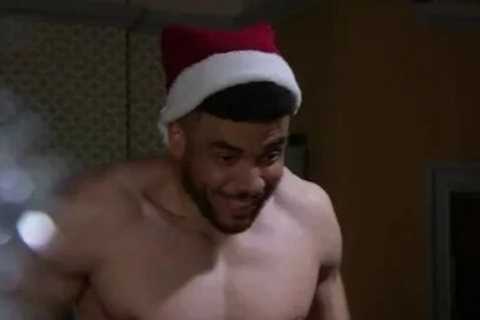 Emmerdale’s Nate Robinson leaves fans blushing as he strips to undies for steamy sex scene