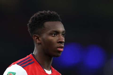 Arsenal star Eddie Nketiah could quit NEXT MONTH with contract running out amid West Ham and..