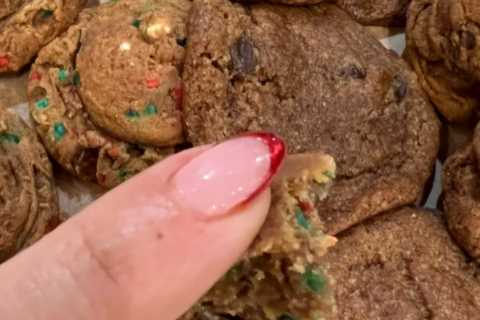 Kourtney Kardashian enjoys a plate full of cookies as fans speculate she is pregnant with fiance..