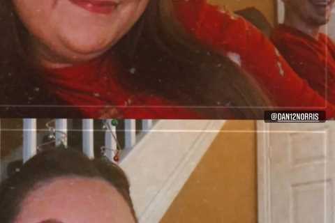 Former EastEnders star Clair Norris looks unrecognisable to her character Bernadette Taylor in..