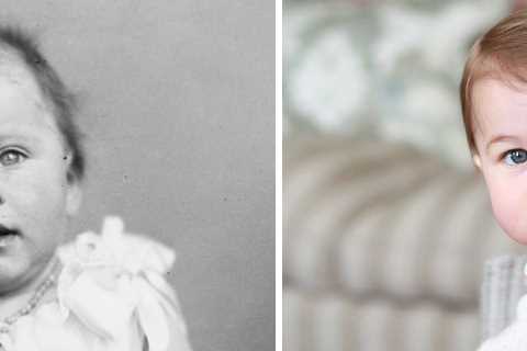 Princess Charlotte is the spitting image of her great-grandmother the Queen – can you see the..