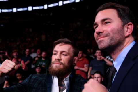 Jake Paul fight with Conor McGregor and Deontay Wilder facing Derek Chisora included on Eddie..