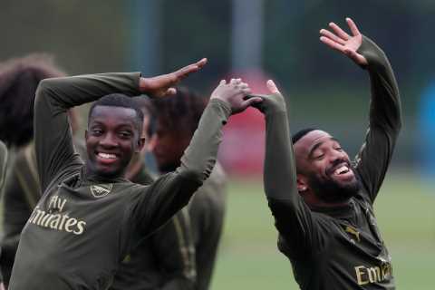 Arsenal ‘target three strikers including Vlahovic but any transfer hinges on Lacazette and Nketiah..