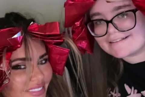 Chloe Sims poses with rarely seen daughter Madison as she reveals pics of family’s Christmas Day..