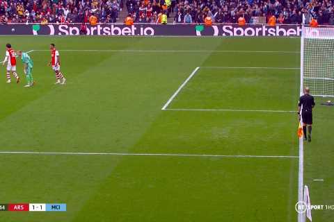 Arsenal star Gabriel sent off for two quickfire yellow cards – including one for SCUFFING penalty..