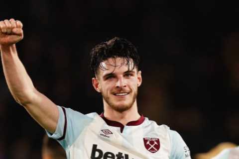 Man Utd handed boost in £100m Declan Rice transfer race as West Ham’s Champions League hopes fade..