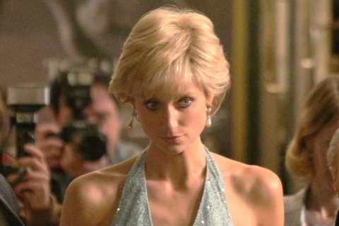 Elizabeth Debicki is Princess Diana’s double in The Crown as she wears glam dress for royal’s final ..