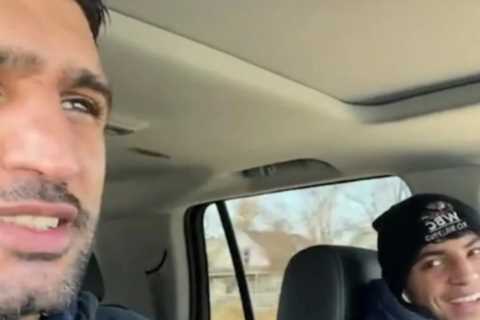 Amir Khan under investigation by cops for filming himself for 8 MINUTES while driving £100k Range..