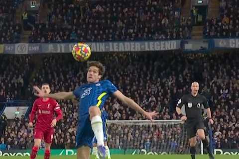 Watch hilarious moment ref Anthony Taylor is caught trying to CONTROL football like Chelsea star..