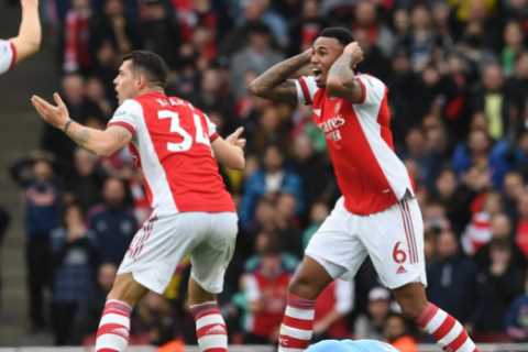 Arsenal charged after players’ furious reaction to Gabriel’s red card in controversial defeat to..