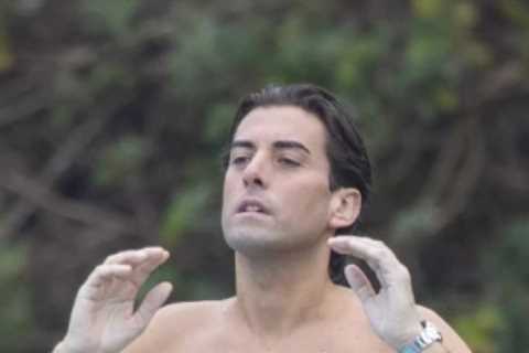 James ‘Arg’ Argent slimmer than ever as he strips off for a swim after incredible 13st weight loss