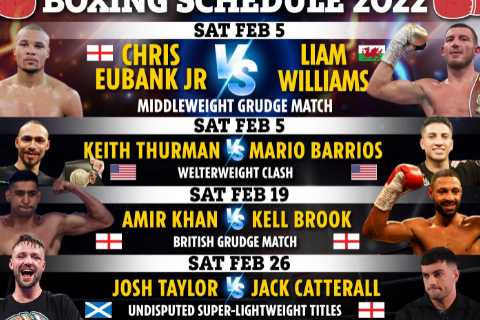 Boxing schedule 2022: Upcoming fights, fixture schedule including Amir Khan vs Kell Brook &amp;..