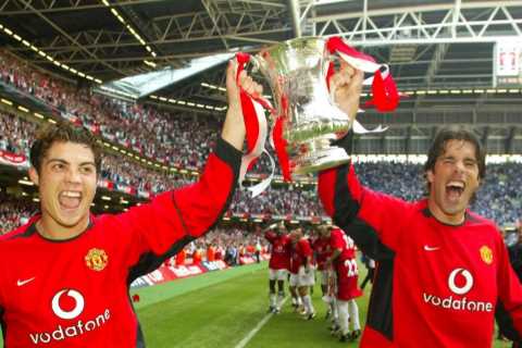 Roy Keane pokes fun at Cristiano Ronaldo critics with cheeky comment about his pressing during 2004 ..