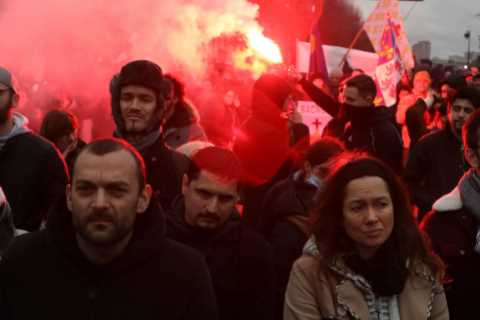 Cops clash with anti-vaccine passport protesters across Europe as countries tighten rules to fight..