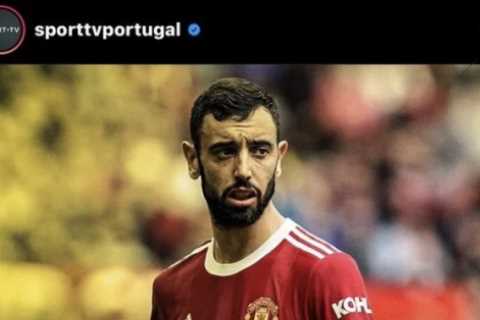 Man Utd star Bruno Fernandes hits back at ‘April Fool’s journalism’ as he’s linked with move to..