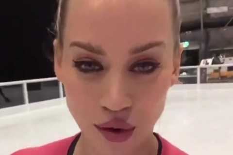 Pussycat Dolls star Kimberly Wyatt looks unrecognisable as she prepares to star on Dancing On Ice
