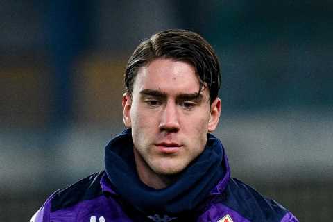 Arsenal want Dusan Vlahovic transfer this month as Fiorentina demand £58m fee and striker asks for..