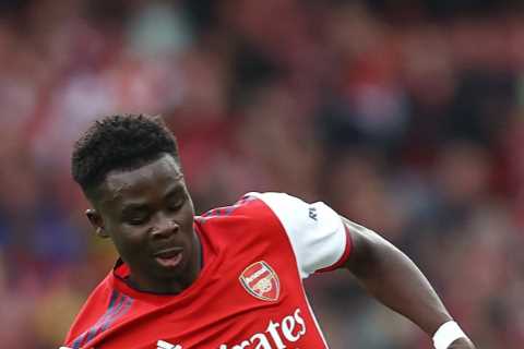 Arsenal star Bukayo Saka tipped for Liverpool transfer with Jurgen Klopp’s style ‘suiting him down..