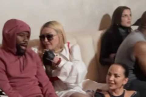 Floyd Mayweather chats to Madonna at party with Kanye West, Julia Fox and NFL badboy Antonio Brown