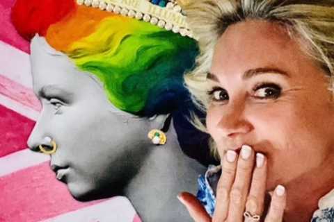 Anthea Turner reveals surprise lockdown passion as she falls for punk art and builds impressive..