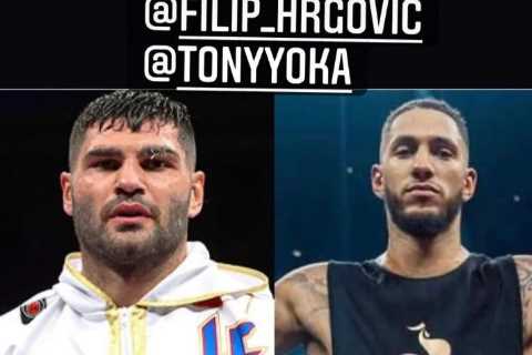 Tyson Fury names Filip Hrgovic against Tony Yoka as fight he’d like to see next to face Oleksandr..