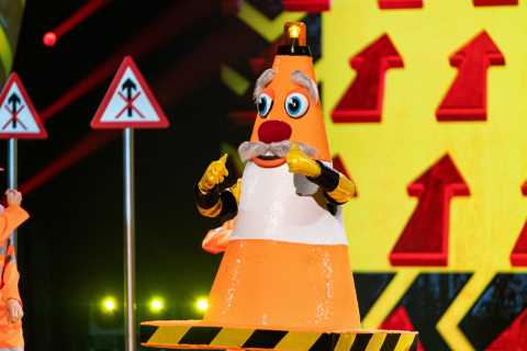 Masked Singer fans ‘work out’ that radio star is Traffic Cone after spotting FOUR clues