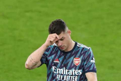 ‘I am so proud of my team’ – Granit Xhaka apologises to Arsenal team-mates after latest shocking..