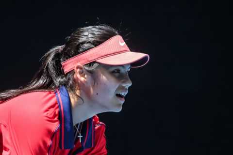 ‘Getting there’ – Emma Raducanu reveals Australian Open preparations have been wrecked by Covid but ..