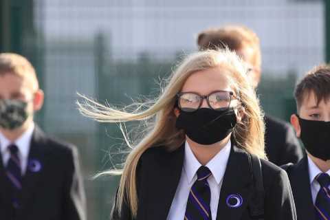Face masks in schools could be ditched within weeks as Covid cases have peaked